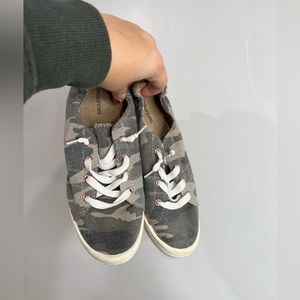 Camo Slip On Sneakers - New, Never Worn